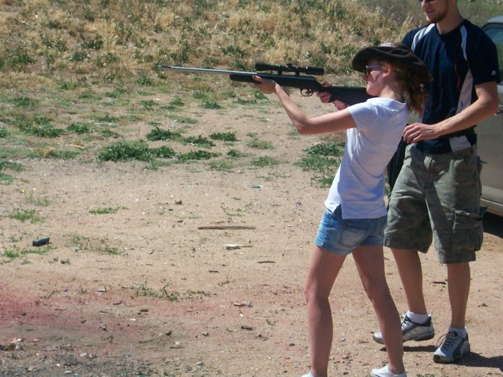 Alice learning to shoot