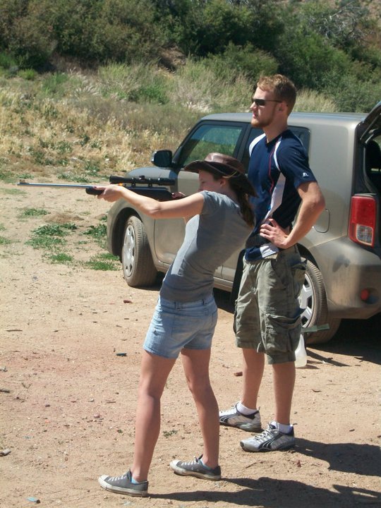 Learning to shoot a gun