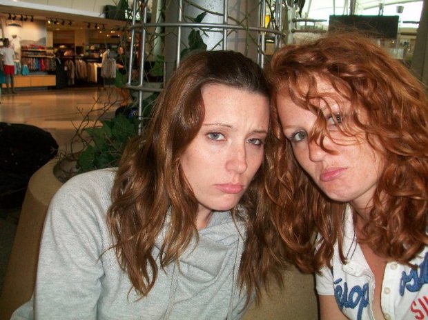 Saying goodbye at JFK airport