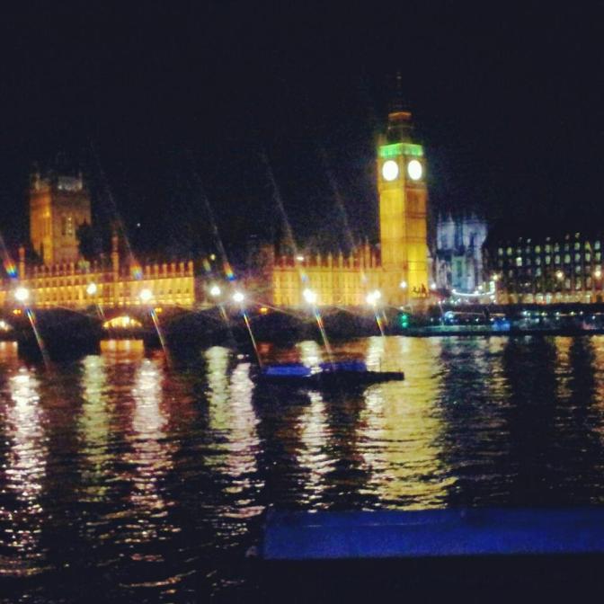 London at night