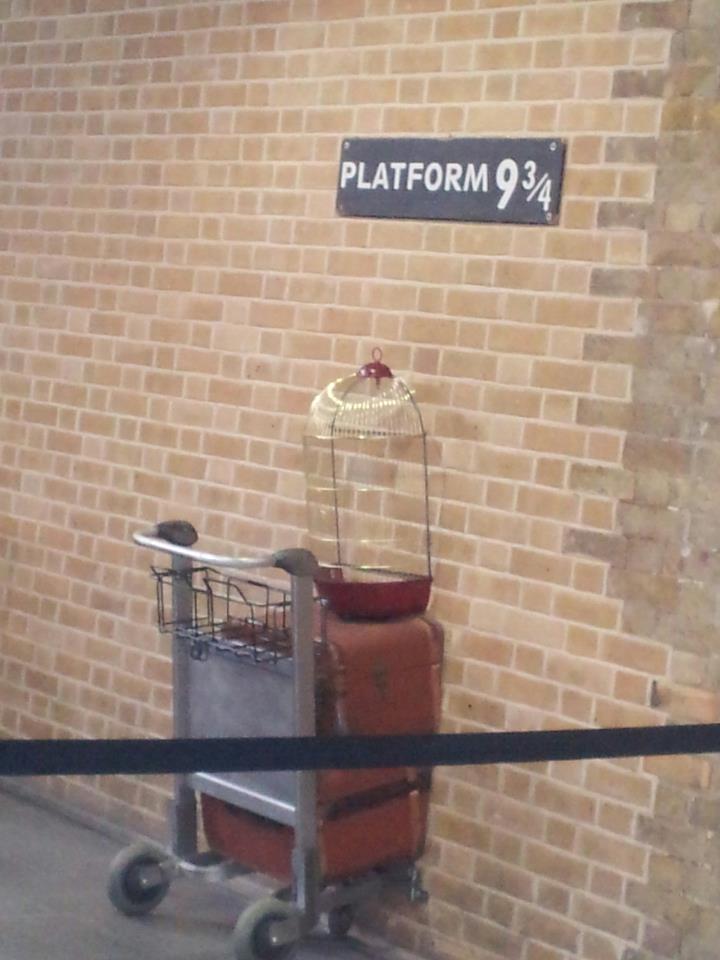 King's Cross station - platform 9 3/4 from Harry Potter