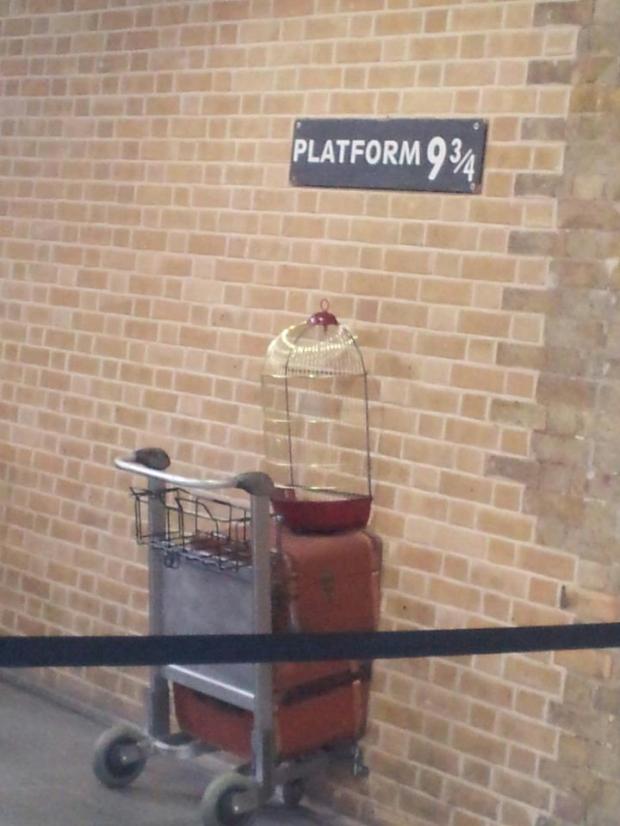 King's Cross station - platform 9 3/4 from Harry Potter