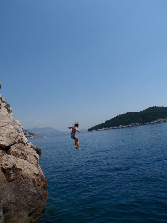 Cliff jumping