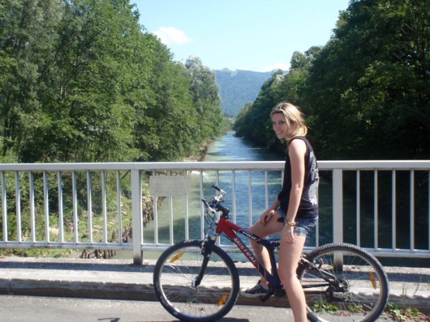 Cycling through the mountains