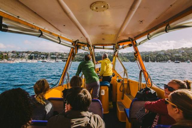 Water taxi from Sydney Harbour to The Spit