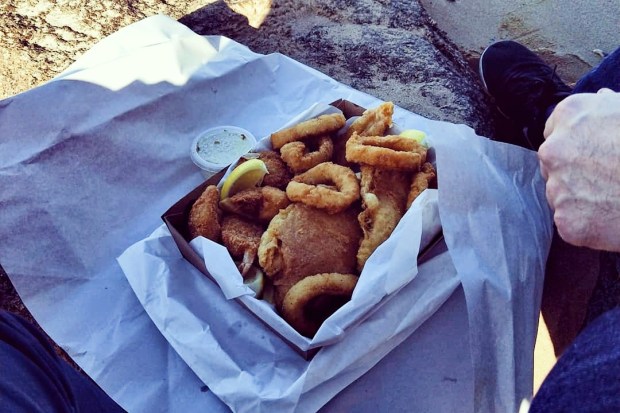 fish and chips | day trip to Redcliffe
